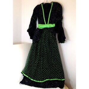 Fancy Witch Dress Halloween Dress Costume Size M Ages 8-10 Dress Only
